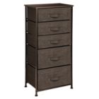 Alternate image 0 for mDesign Vertical Dresser Storage Tower with 5 Drawers