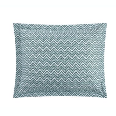 Chic Home Blaine Duvet Cover Set Contemporary Two Tone Striped Chevron Pattern Bedding - Pillow Shams Included - 3 Piece - King 104x90", Green. View a larger version of this product image.