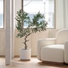 Alternate image 3 for Kanso Designs - 12" Planter Pot, Large Planter, Indoor Plant Pot, Indoor Planter, with Drainage Hole & Plug, Imitation Concrete Ceramic Flower Plant Pot