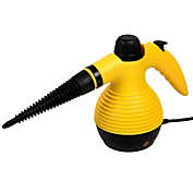 Slickblue 1050W Multi-Purpose Handheld Pressurized Steam Cleaner-Yellow