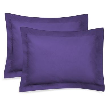 SHOPBEDDING Purple Pillow Sham, King Size Pillow Cover Decorative Grape Tailored Pillowcase Set of 2 By Blissford. View a larger version of this product image.