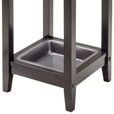 Jana Umbrella Stand with Tray, Espresso. View a larger version of this product image.