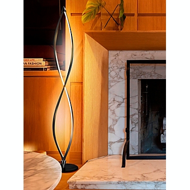 Twist LED Floor Lamp - Black. View a larger version of this product image.