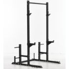 Alternate image 1 for Soozier Power Rack Tower Exercise Workout Station Squat Rack w/ Pull Up Bar & Horizontal Bar Weightlifting Strength Training