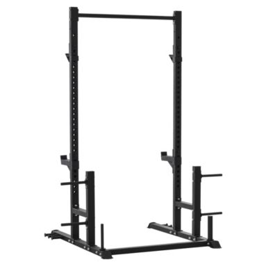 Soozier Power Rack Tower Exercise Workout Station Squat Rack w/ Pull Up Bar & Horizontal Bar Weightlifting Strength Training. View a larger version of this product image.