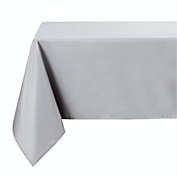 Kate Aurora Basics All Purpose Spill Proof Fabric Tablecloths - 60 in. W x 104 in. L (8-10 Chairs), Silver