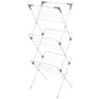 Alternate image 0 for mDesign Tall Metal Foldable Laundry Clothes Drying Rack Stand