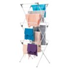 Alternate image 1 for mDesign Tall Metal Foldable Laundry Clothes Drying Rack Stand