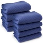 Alternate image 0 for Sure-Max 8 Moving & Packing Blankets - Deluxe Pro - 80" x 72" (40 lb/dz weight) - Professional Quilted Shipping Furniture Pads Royal Blue