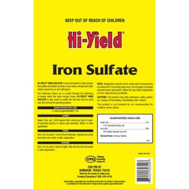 VPG (#32340) Hi-Yield Iron Sulfate, 4# bag. View a larger version of this product image.