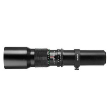 Vivitar 500mm f/8.0 Preset Telephoto Zoom Lens for Canon EF-M Mount Cameras. View a larger version of this product image.