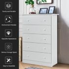 Alternate image 1 for Hivago Functional Storage Organized Dresser with 5 Drawer-White