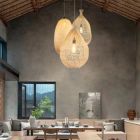 Alternate image 3 for ELE Light & Decor Hailey 1-Light Tan Pendant Design Pendant Light with Rattan Shade