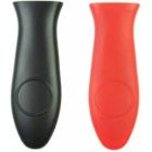 Alternate image 0 for Smilegive Potholder Cast Iron Skillet Handle Cover Silicone Hot Handle Holder Pot Sleeve 2 Pack