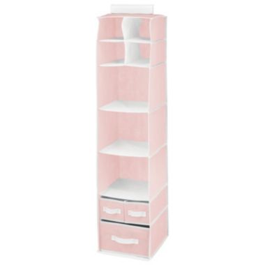 mDesign Over Closet Rod Storage Organizer 7 Shelves/3 Drawers. View a larger version of this product image.