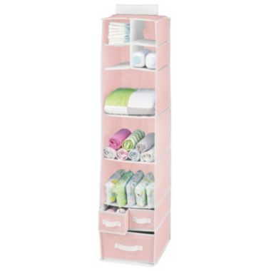 mDesign Over Closet Rod Storage Organizer 7 Shelves/3 Drawers. View a larger version of this product image.