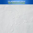 Alternate image 1 for PiccoCasa 14" Deep Pocket Waterproof Fitted Sheet, Solid 100% Brushed Microfiber with TPU Membrane Backing Pocket Bed Sheet, Soft and Breathable Bed Fitted Sheet, Black King