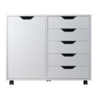 Alternate image 1 for Winsome 30.71"W Halifax Wide Cabinet with 5 Gliding Drawers - White