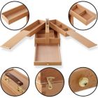 Alternate image 2 for 7 Elements Wooden Multi-Function Artist Tool and Brush Storage Box - Beechwood Art Supply Organizer with Drawers
