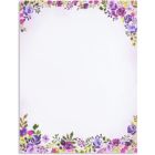 Alternate image 3 for Pipilo Press Purple Watercolor Floral Stationery Paper and Envelopes Set (8.5 x 11 In, 48 Pack)