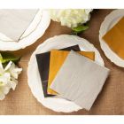 Alternate image 1 for Blue Panda 210 Pack of Paper Cocktail Napkins in 3 Colors Gold, Black, Silver, 5 x 5 In)