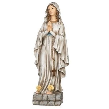 Roman 32" Our Lady of Lourdes Outdoor Garden Statue. View a larger version of this product image.