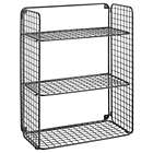 Alternate image 0 for mDesign Decorative Metal Storage Organizer Shelf, 3 Levels - Wall Mount
