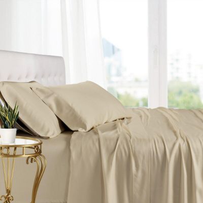 King Bed Size Black Percale 200 Thread 26" Extra Deep Fitted Valance Sheet for sale online 
