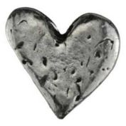 Azuregreen Heart pocket stone