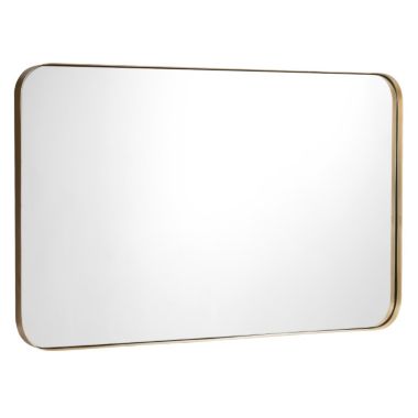 Hivago 32" x 20" Metal Frame Wall-Mounted Rectangle Mirror. View a larger version of this product image.