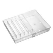 mDesign Expandable Kitchen Drawer Organizer Tray for Utensils