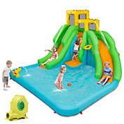 Slickblue Kids Inflatable Water Park Bounce House with 480W Blower