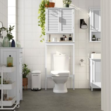 BreeBe Over-The-Toilet Storage White. View a larger version of this product image.
