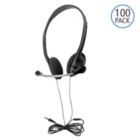 Alternate image 0 for Headset On Ear w/Mic 100 Pack TRRS Plug