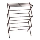 Alternate image 0 for mDesign Tall Collapsible Foldable Laundry Drying Rack, Bronze