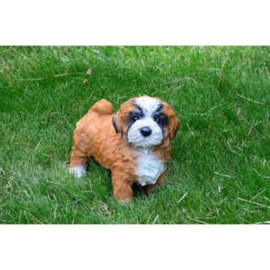 Michael Carr Designs Figurine for Garden and Lawns, Diva, Lhasa Apsa, Small. View a larger version of this product image.