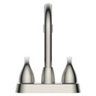 Alternate image 1 for Vanity Krafters Bianca Surface Mounted 2 Handles Bathroom Faucet with Drain Kit Included in Brushed Nickel