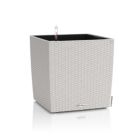 Alternate image 0 for Lechuza USA 16" Gray All In One Cube Wicker Planter