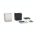 Alternate image 1 for Lechuza USA 16" Gray All In One Cube Wicker Planter