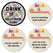 Big Dot of Happiness Drink If Game - 70&#39;s Disco - 1970&#39;s Disco Fever Party Game - 24 Count