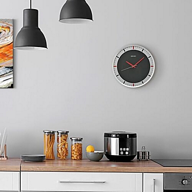 Seiko 12" Mari Art Deco Wall Clock, Gray. View a larger version of this product image.