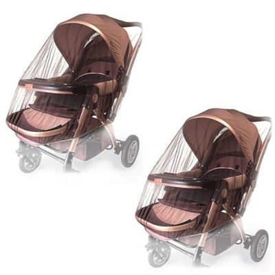 Kitcheniva Coffee 2Pcs Baby Mosquito Net Stroller Car Seat Cover