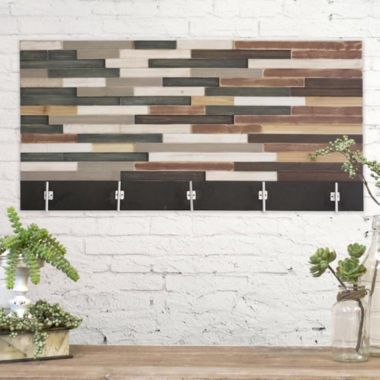 TX USA Decorative Reclaimed Wood Art Coat Rack. View a larger version of this product image.