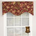 Alternate image 1 for RLF Home Noblesse Cornice Style All Season Best Quality Valance Ruby 3" Rod Pocket 50W x 17L
