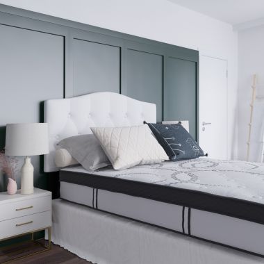 Emma and Oliver 12 Inch CertiPUR-US Certified Hybrid Pocket Spring Mattress, Full Mattress in a Box - Premium Mattress. View a larger version of this product image.