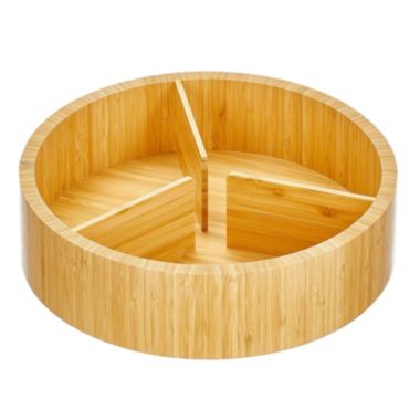 mDesign Lazy Susan Turntable Food Storage Container - Natural. View a larger version of this product image.