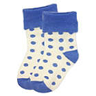 Alternate image 0 for Wrapables Polka Dot Baby Socks / Blue