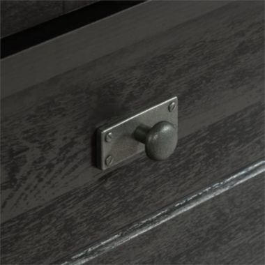 Slickblue FarmHouse Black Oak Drawer and Garment Rod Wardrobe Armoire. View a larger version of this product image.