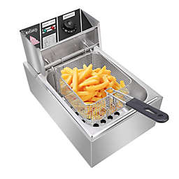 Kitcheniva 6.3QT Electric Deep Fryer Commercial Tabletop