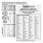 Alternate image 3 for Talented Kitchen Set of 12 Magnetic Spice Jar Containers with Window-Top Sift and Pour Lids, 269 Preprinted Seasoning Label Stickers in 2 Styles for 3 oz Herb Tins